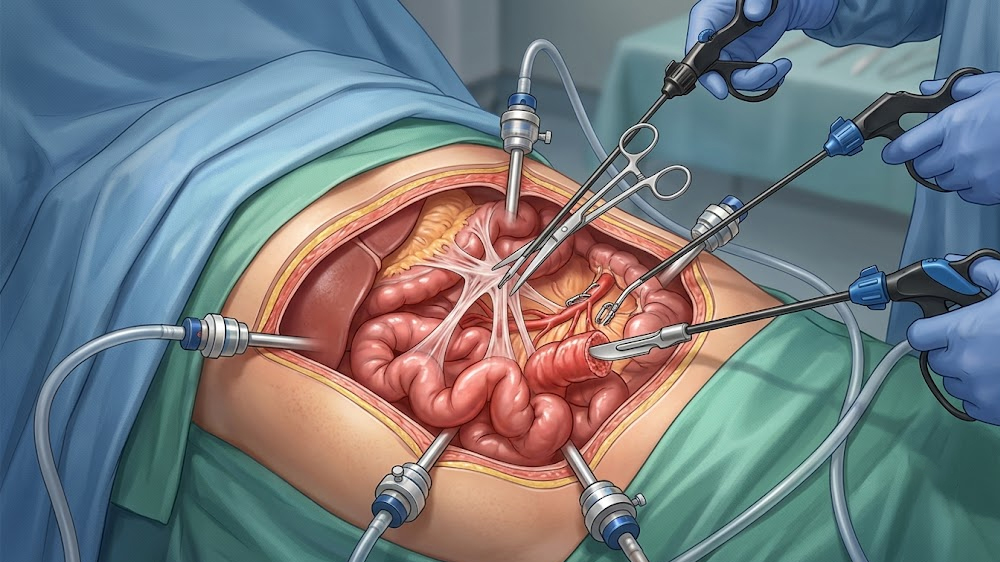 Laparoscopic Adhesiolysis & Bowel Resection